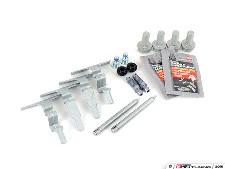 ES#2770103 - 0004213274KT2 - Rear Pad And Rotor Installation Kit - Includes everything to install new rear brakes including guide pins - Assembled By ECS - Mercedes Benz