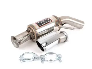 E90 335i Supersprint Stainless Left Racing Muffler (Single 90mm Tip)