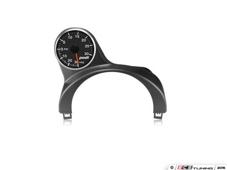 ES#3131276 - SP8-BOI-RR - Podi Stepper Motor Boost Gauge kit - Red Needle - (NO LONGER AVAILABLE) - Gauge with column pod and installation kit - Podi - 