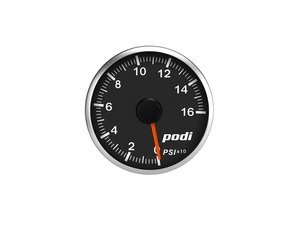 ES#3131129 - OPI-RR - Podi Stepper Motor Oil Pressure Gauge - Red Needle - Red/White Back Lighting - (NO LONGER AVAILABLE) - 52mm gauge with wiring kit and remote - Podi - 