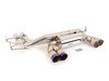 ES#2857990 - MRABEBE46M30EVO - Megan Axle Back Exhaust  - 2.5" Stainless exhaust with quad 3" burnt roll tips - Megan Racing - BMW