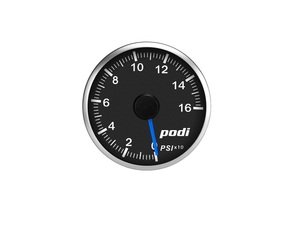 ES#3131128 - OPI-RB - Podi Stepper Motor Oil Pressure Gauge - Blue Needle - Red/White Back Lighting - (NO LONGER AVAILABLE) - 52mm gauge with wiring kit and remote - Podi - 