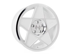 ES#3108223 - 3s5881wcKT - 18" 0.05 - Set Of Four - 18"x8.5" ET42 5x112 - White/Polished - 3SDM - Audi Volkswagen