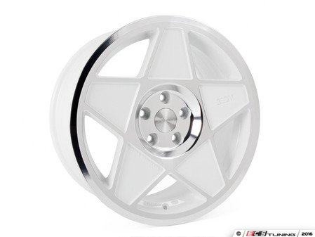 ES#3108223 - 3s5881wcKT - 18" 0.05 - Set Of Four - 18"x8.5" ET42 5x112 - White/Polished - 3SDM - Audi Volkswagen