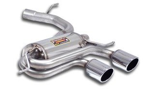 ES#3130752 - 7664KT - 2.75" Cat-back System - Resonated - Complete stainless steel cat-back with dual 100mm tips - Supersprint - Volkswagen