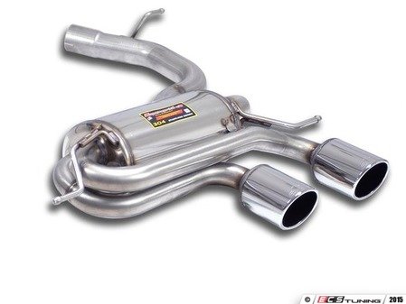 ES#3130753 - 7664KT1 - 2.75" Cat-back System - Non-Resonated - Complete stainless steel cat-back with dual 100mm tips - Supersprint - Volkswagen