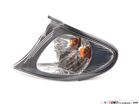 ES#3131350 - 63137165849 - E46 Front Turn Signal Assembly - Left - Black Trim with clear lens - ULO - BMW