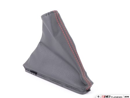 ES#2738269 - 5GM711457AKUI - Handbrake Boot  - Black boot with red stitching - Genuine Volkswagen Audi - Volkswagen