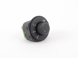 ES#2780229 - 5C1959565DWHI - Heated Mirror Switch - Black - Control your left and right mirror heating functions from your driver's door - Genuine Volkswagen Audi - Volkswagen