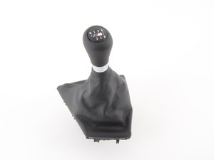 ES#2583986 - 25112284555 - BMW M Black Leather Shift Knob - Black leather wrapped knob and black leather shift boot. - Genuine BMW - BMW