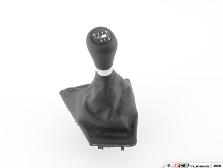 ES#2583986 - 25112284555 - BMW M Black Leather Shift Knob - Black leather wrapped knob and black leather shift boot. - Genuine BMW - BMW