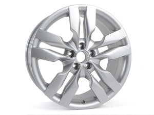 ES#390709 - 4F0601025AT - 19" S6 Double 5-Spoke twist Wheel - Priced Each - 19"x9" ET52 5x112 Silver - Genuine Volkswagen Audi - Audi