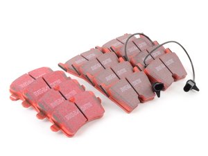 ES#2992518 - dp31513cKT1 - Front & Rear RedStuff Performance Brake Pad Kit - High performance street pad featuring Kevlar technology, includes front and rear pads - EBC - Audi