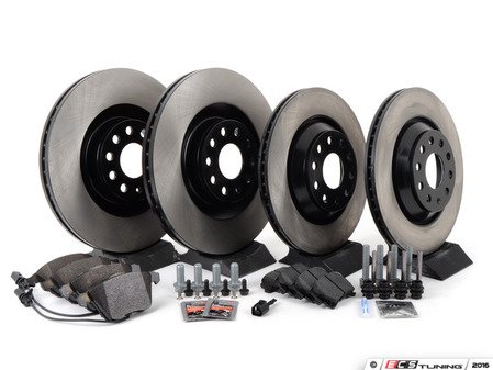 ES#2702166 - 1K0615301M - Front & Rear Brake Service Kit - (NO LONGER AVAILABLE) - Everything you'll need to perform a complete brake system service on your vehicle - Assembled By ECS - 