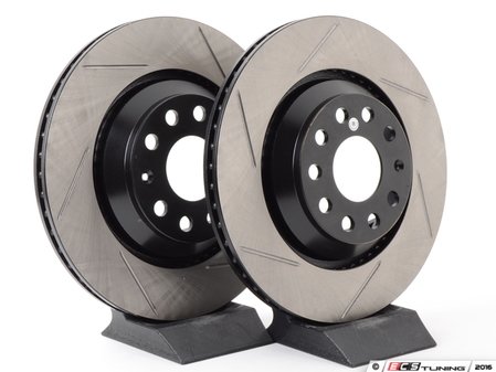ES#2855269 - st126.33113srlKT - Rear Slotted Rotors - Pair (310x22) - Upgrade to a slotted rotor for improved braking - StopTech - Audi Volkswagen