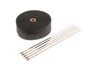 Fiberglass Exhaust Wrap - Black - 2