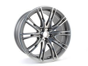 ES#2987071 - 36117850584 - 20" V-Spoke Style 649 Ferric Grey Wheel - Priced Each - 20x10" ET 41 66.5mm CB, does not include center cap - Genuine BMW - BMW
