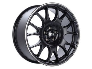 ES#4723753 - ch129bpoKT - 19" BBS CH-R Wheels - Set Of Four - 19x8 ET40 5x120 72.6CB - Satin Black with Polished Rim Protector - BBS - BMW MINI
