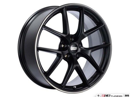 ES#3137982 - CI2004BPOKT - 19" BBS CI-R Wheels - Set Of Four  - 19x8 ET44 5x112 57.1CB - Satin Black with Polished Rim Protector - BBS - Audi Volkswagen