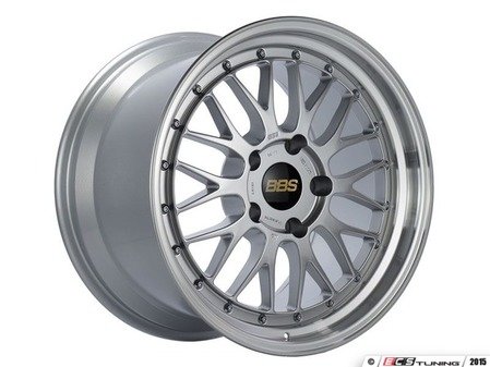 ES#3138106 - LM128DSPKKT - 18" LM - Set Of Four  - (NO LONGER AVAILABLE) - 18"x9.5" ET35 5x112 - Diamond Silver Center with Diamond Cut Lip - BBS - 