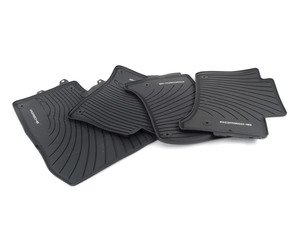 ES#3129824 - 958044801551E0 - All Season Rubber Floor Mats - Black - Set of four floor mats for left-hand drive vehicles - Genuine Porsche - Porsche