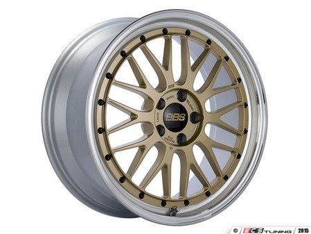 ES#3136508 - LM249GPK - BBS LM 19x8.5, 5x112, ET48, PFS Gold Center Diamond Cut Lip Wheel - BBS LM 19x8.5 5x112 ET48 Gold Center Diamond Cut Lip Wheel -82mm PFS/Clip Required - BBS - 