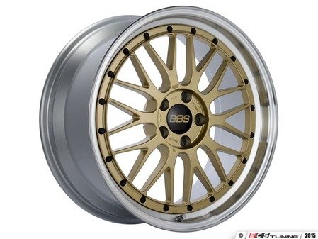 ES#3138187 - LM250GPKKT - 19" BBS LM Wheels - Set Of Four  - 19x9 ET42 5x112 57.1CB - Gold Center with Diamond Cut Lip - BBS - Audi Volkswagen