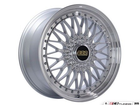 ES#3138631 - RS539HSPKKT - 19" Super RS - Set Of Four  - (NO LONGER AVAILABLE) - 19"x8.5" ET48 5x112 - Silver Center with Diamond Cut Lip - BBS - 