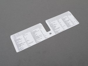 ES#185166 - 71236929377 - LABEL - Genuine BMW - BMW
