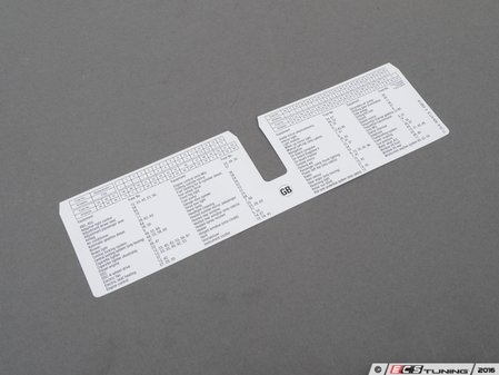 ES#185166 - 71236929377 - LABEL - Genuine BMW - BMW