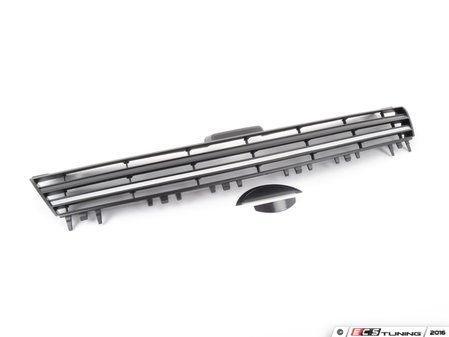 ES#3107805 - 019252ECS01-02A - Golf R Badgeless Grille - With Silver Strip - Add a sleek custom touch to your MK7 with a "Golf R Style" badgeless grille - ECS - Volkswagen