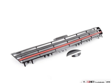 ES#3107806 - 019252ECS01-03A - Golf R Badgeless Grille - With Red Strip - (NO LONGER AVAILABLE) - Add a sleek custom touch to your MK7 with a "Golf R Style" badgeless grille - ECS - 