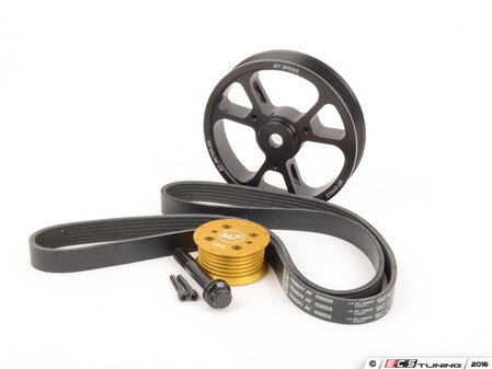 ES#3098120 - 53-3M7700-1 - M7 Gen 1 Power Up Kit - Supercharger Overdrive Pulley Kit  - 16% Reduction Pulley, 4% Lightweight Overdrive Pulley, and Belt - M7 Speed - MINI