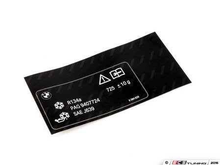 ES#2971200 - 71239384629 - LABEL, COOLANT - Genuine BMW - BMW