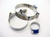 ES#1367 - S4S6THCK - Heavy Duty Hose Clamp Kit - Fits ECS/Samco Hose that goes from the turbo to the cross-over pipe - Samco - Audi