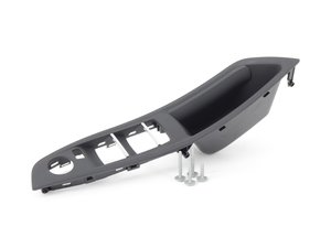 ES#2159365 - 51417225865 - F10 Black Front Door Handle Trim - Left - Replace your worn door trim - Genuine BMW - BMW