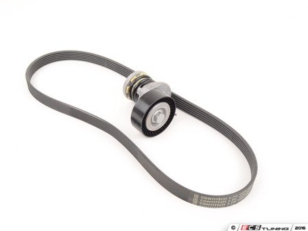 ES#2876986 - 03l903137t1KT - Accessory Belt Kit  - Includes tensioner and Continental belt - Assembled By ECS - Audi Volkswagen