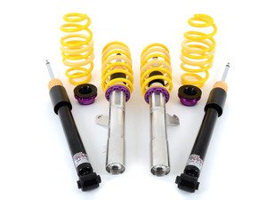 ES#2828366 - 1528000N - KW V2 Series Coilover Kit - Adjustable Damping - Variant 2 coilovers offer sport handling with adjustable rebound dampening - KW Suspension - Volkswagen