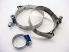 ES#1365 - S4S6UIHHK - Heavy Duty Hose Clamp Kit - Fits ECS/Samco Hose that goes from the intercooler to the throttle body - Assembled By ECS - Audi