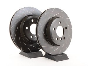 ES#522705 - USR1428 - Front Brake Rotor - Pair (325x25) - Upgrade to a slotted rotor for improved braking - EBC - BMW