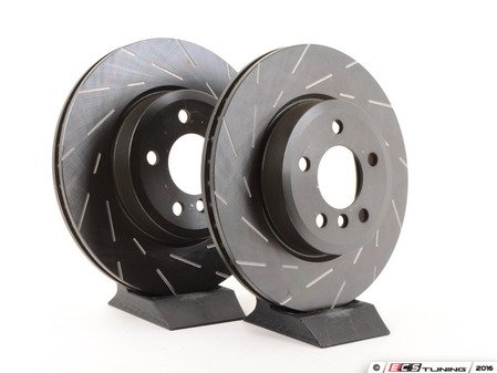 ES#522705 - USR1428 - Front Brake Rotor - Pair (325x25) - Upgrade to a slotted rotor for improved braking - EBC - BMW