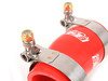 ES#3177617 - 019330ECS01-02KT - Turbo Muffler Delete Pipe - With RED Silicone Turbo Outlet Hose - Reduce restriction and improve turbo efficiency with ECS High Flow Turbo Muffler Delete Pipe and Coupler - ECS - Audi Volkswagen