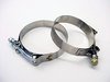 ES#1281 - 20020VUCK - ECS Heavy Duty Hose Clamp Kit - For upper silicone boost hose from intercooler to intake pipe - ECS - Audi