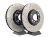 ES#3033093 - 34116785670CDS -  Cross-Drilled & Slotted Brake Rotors - Front  - This design removes performance robbing outgas and material dust caused by braking - StopTech - BMW