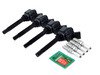 ES#2931512 - 06K905110KKT2 - Ignition Service Kit - Includes four OE black coil packs and spark plugs - Genuine Volkswagen Audi - Volkswagen