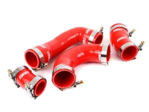 ES#3088890 - 010137ECS01-02KT - High Flow Charge Pipe Coupler Kit - Includes All 4 Intercooler Pipe Couplers - Red - Improve your charge airflow path with our Silicone Intercooler Pipe Couplers - ECS - Audi Volkswagen