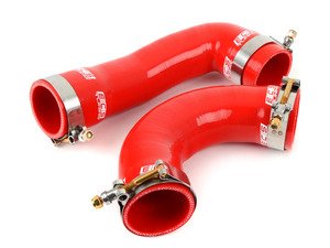 ES#3088891 - 010137ECS02-02KT - High Flow Charge Pipe Coupler Kit - Includes 2 Piece Intercooler Pipe Couplers - Red - Improve your charge airflow path with our Silicone Intercooler Pipe Couplers - ECS - Audi Volkswagen