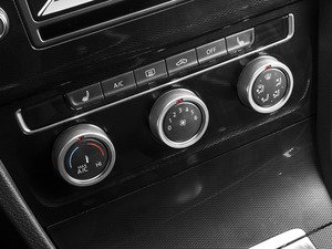 ES#3098282 - 008705ECS02-01 - Climate Control Ring Kit - SMOOTH - Clear Anodized - Set of three billet aluminum trim rings for your climate control dials - ECS - Volkswagen