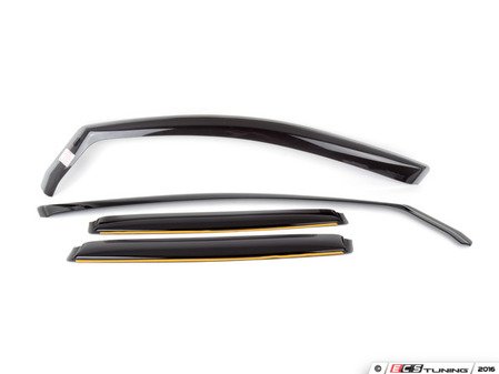 ES#2838341 - 82703 - Front & Rear Side Window Deflectors - Dark Smoke - (NO LONGER AVAILABLE) - Optimum protection, while allowing window use in any conditions - WeatherTech - Audi