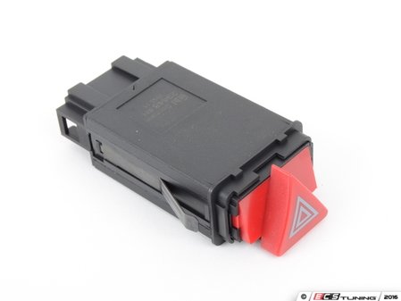 ES#3137621 - 8D0941509H01C - Hazard Switch - Satin Black - Controls the on/off function of the emergency, or hazard, lights - Febi - Audi